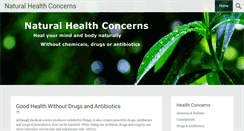 Desktop Screenshot of naturalhealthconcerns.com
