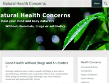 Tablet Screenshot of naturalhealthconcerns.com